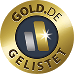 GOLD.DE Siegel &ndash; gelisteter, gepr&uuml;fter Goldank&auml;ufer