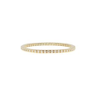 "Flexibles Tennisarmband" - 18 Karat Gelbgold Armband mit Brillanten 3.00 ct.