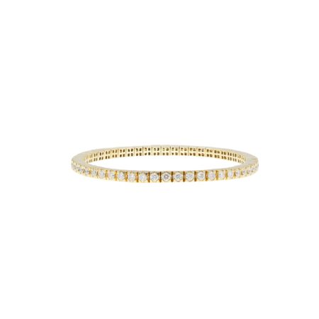 "Flexibles Tennisarmband" - 18 Karat Gelbgold Armband mit Brillanten 3.00 ct.