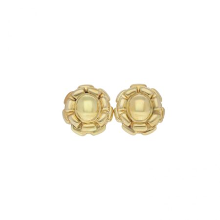 "Gold buttons" - 18 Karat Gold Fope Ohrringe