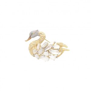 "The Swan" - Wunderschöne Vogel Brosche