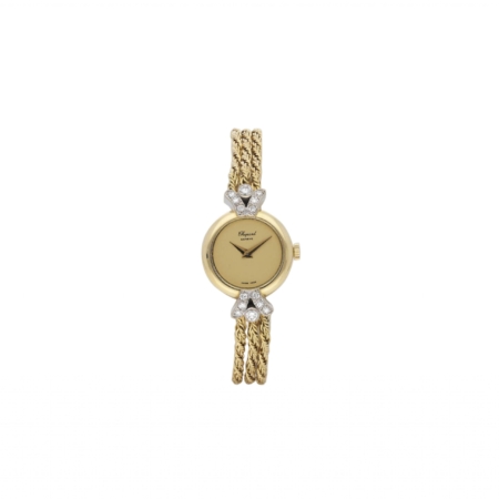 "It´s Chopard" - Armbanduhr in Gelbgold mit Diamanten