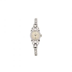 "White Glamour" - Feine Uhr in Weißgold mit Diamanten
