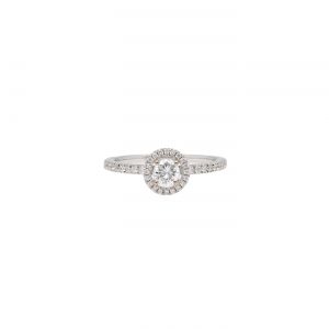 "It´s all about Love" - Weißgold Ring mit Brillanten zus. 0.58 ct.