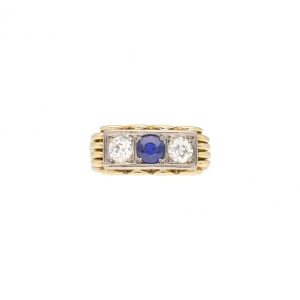 "Auf ewig treu" - Ring mit Diamanten & Saphir