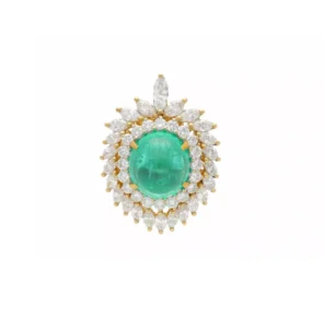 "Green Jelly" - Imposanter Ring mit Smaragd und Diamanten