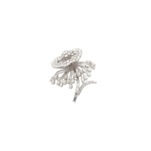 "Dream flower" - Weißgold Diamant Brosche