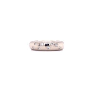 "Klassisch" - Weißgold Ring mit Brillanten