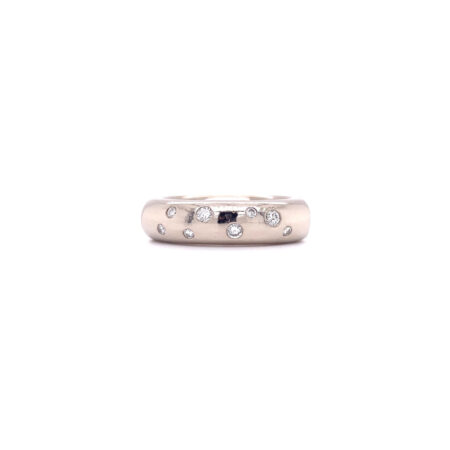 "Klassisch" - Weißgold Ring mit Brillanten