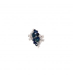 "Sommernachts Tanz" - Ring mit Saphiren und Brillanten