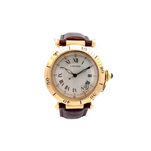 "Cartier Pasha" - Damen Armbanduhr 18 Karat Gold