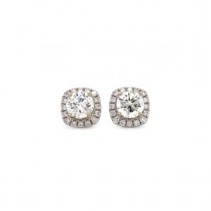 "Diamonds stay with you" - Ohrstecker mit Brillanten 4.95 ct.