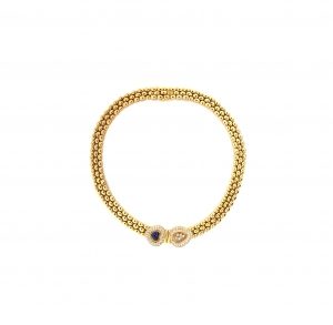 "It´s Chopard" - Collier mit Saphir in Herzform &  Brillanten