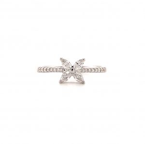 "Marquise Dream" - Weißgold Ring mit Diamanten #58
