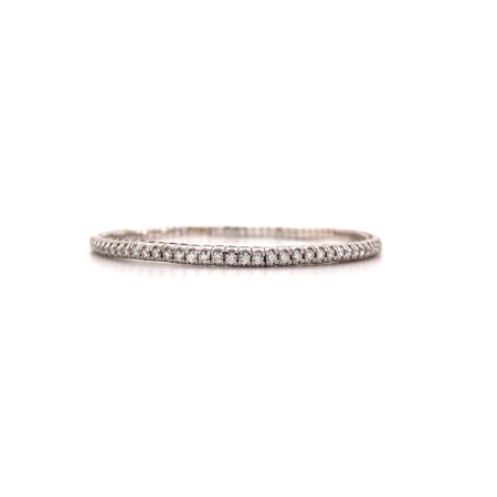 "Flexibles Tennisarmband" - 18 Karat Weißgold Armband mit Brillanten 2.24 ct.