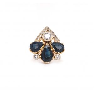 "Fairy Crown" - Eleganter Saphir Ring