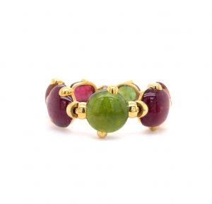 "Herbstgoldtraum" - Armband mit Edelsteinen