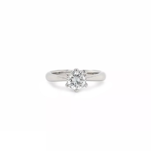 "Mon amour" - Weißgold Solitaire Ring 1.02 ct.