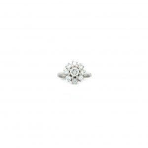 "White flower" - Weißgold Ring mit Brillanten