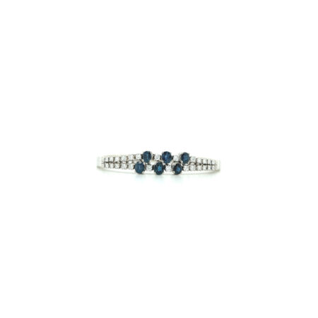 "Blue & white moments" - Armband mit Saphiren & Brillanten