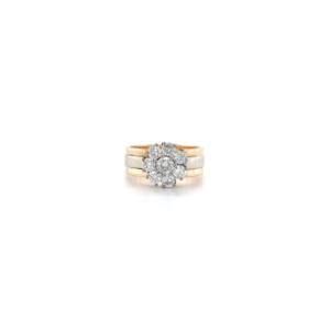 "Bicolor Flower" - Ring mit Brillanten