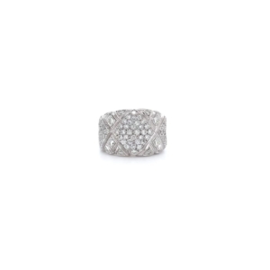 "White jewel" - Bandring mit Brillanten