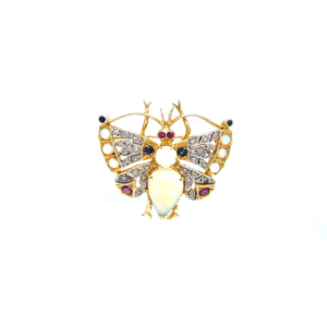 "Butterfly" - Bunter Anhänger/Brosche