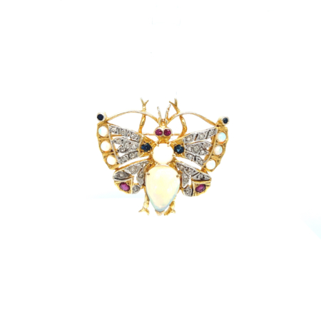 "Butterfly" - Bunter Anhänger/Brosche