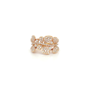 "Flying Butterflies" - Ring aus zartem Rosegold mit Brillanten