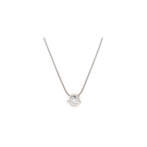 "Seamless" - Weißgoldcollier mit lupenreinem Brillant 1.02 ct.