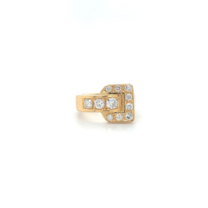 "Zusammenhalt" - Markanter Gelbgold Ring