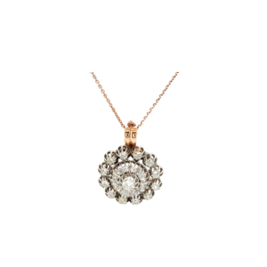"La vie est belle" - Außergewöhnlicher Anhänger mit Diamanten ca. 5,21ct