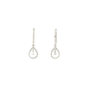 "Little Sparkling Drops" - Feine Ohrhänger mit Brillanten zus. 0,33ct