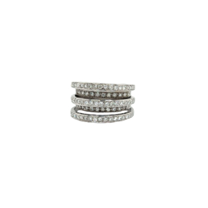 "Shine high" - Weißgold Pavé Ring