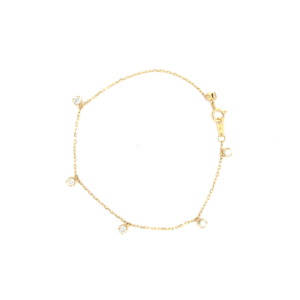 "Dancing Diamonds" - Zartes Armband mit Brillanten zus. 0.38 ct.