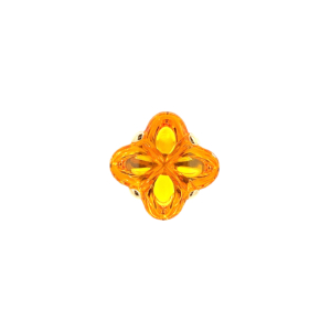 "Orange Alhambra"- Ring mit Kristall
