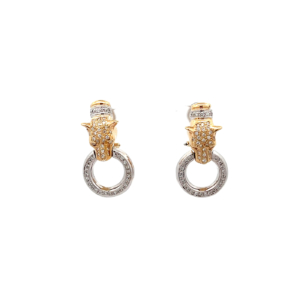 "Panther with Diamonds" - Ohrstecker mit Diamanten