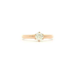 "Shine" - Solitaire 6er Krappe RG Brillant 0.40 ct.