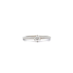 "Amoré" - Weißgold Solitaire Ring 0.27 ct.