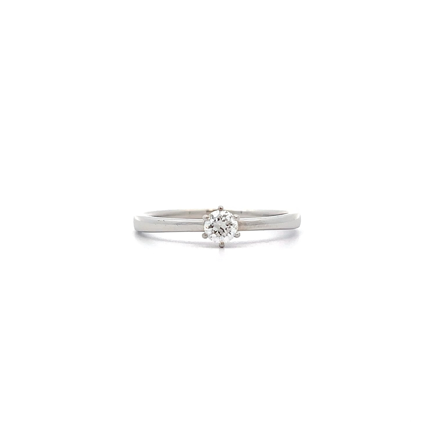 "Amoré" - Weißgold Solitaire Ring 0.27 ct.