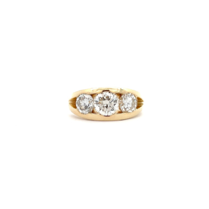 "Drei Träume" - Gelbgold Ring mit Brillanten