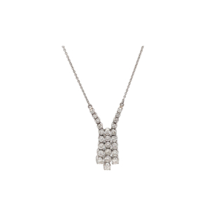 "White Fascination" - Brillantcollier mit Pendel