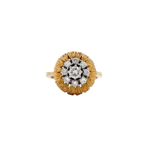 "Golden Flower" - Vintage Ring Gelbgold