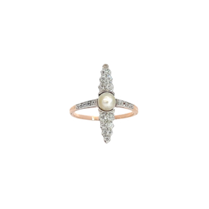 "Sparkling Ship" - Filigraner Ring des Art Déco