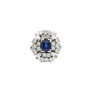 "Firework" - Pompöser Saphir Ring