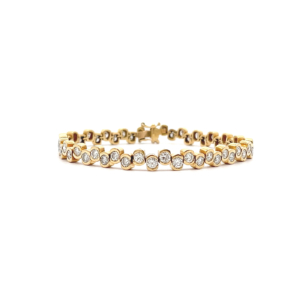 "Shine bright" - Gelbgold Tennisarmband 5.20 ct.