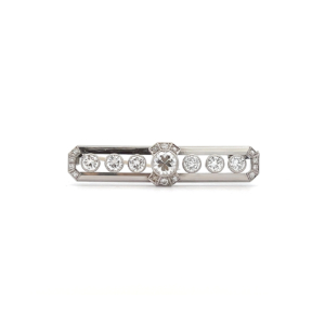 "Hochwertiges Accessoire" - Brosche mit Brillanten