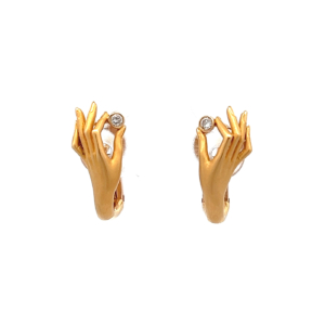 "Carrera y Carrera" - Gelbgold Ohrringe