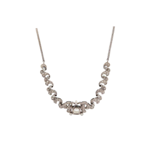 "Wintertraum" - Elegantes Collier in Weißgold