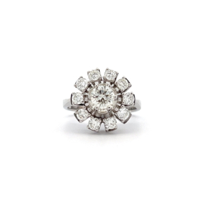 "Sparkling Blossom" - Ring mit Brillanten zus. 1.26 ct.